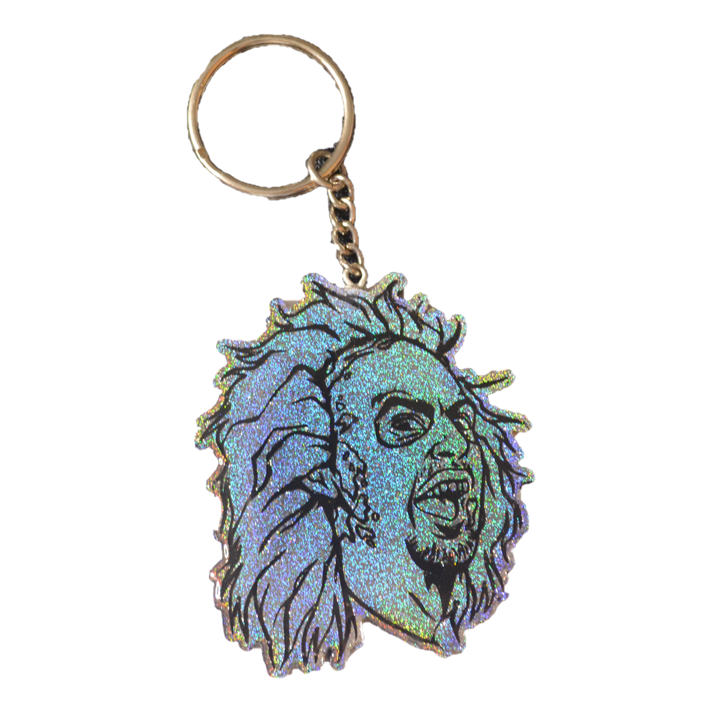 Holographic Beetlejuice Keychain