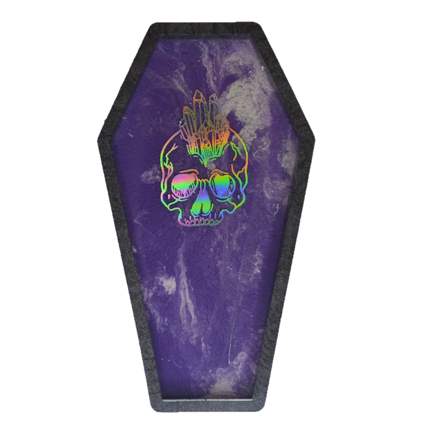 Crystallized Skull Coffin Tray