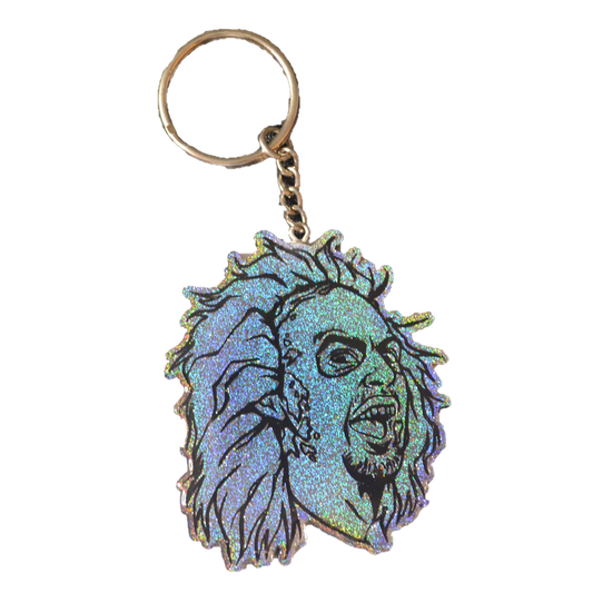 Holographic Beetlejuice Keychain
