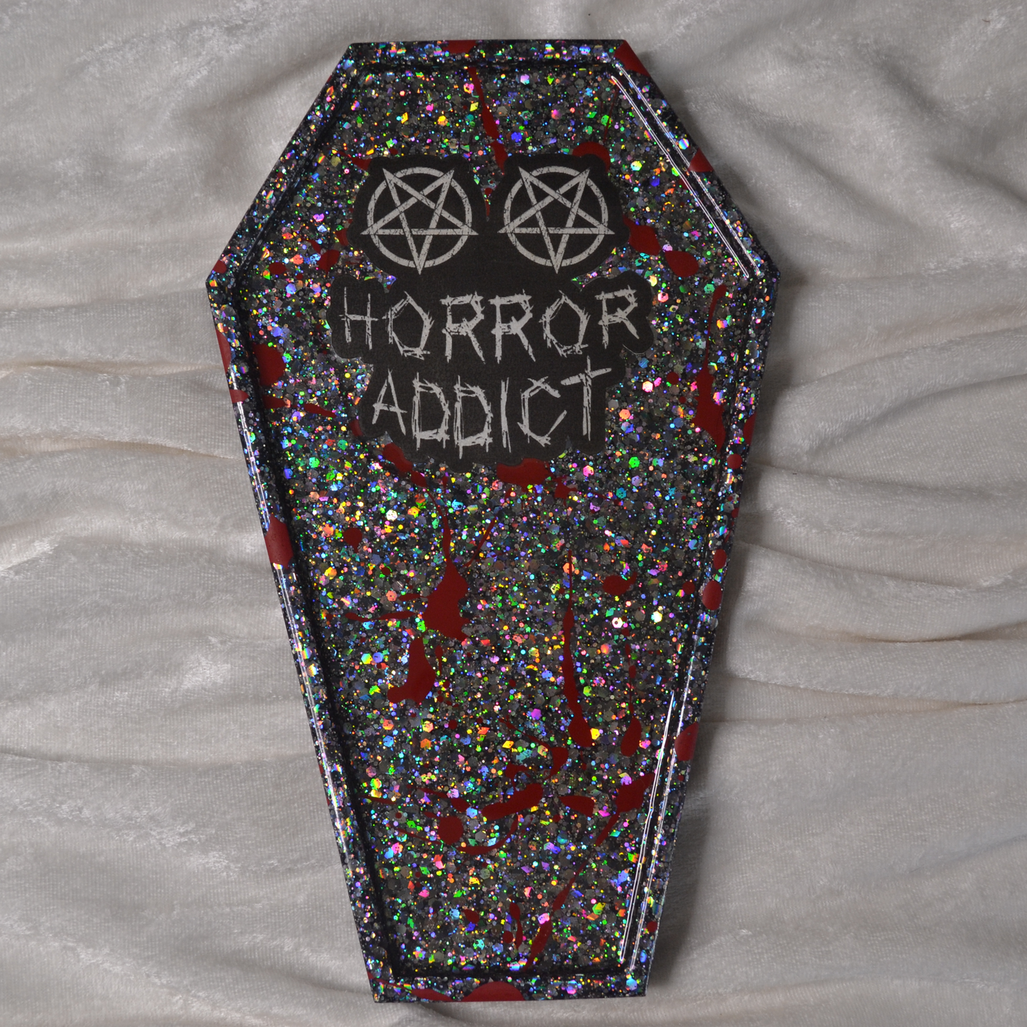 Horror Addict Coffin Wall Hanging